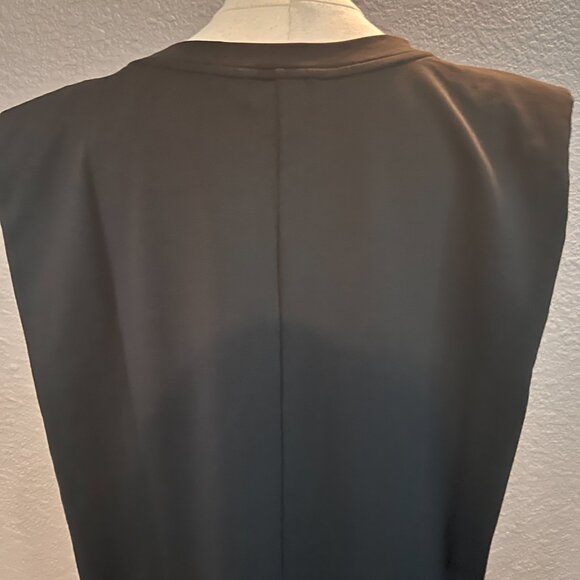 THE DROP MARIANA POWER SHOULDER MINI DRESS -BLACK -  NEW WITH TAGS - LBD - XL - Picture 6 of 10